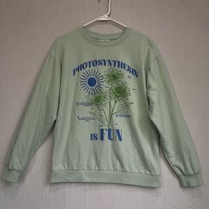 IML Isaac Morris Limited Photosynthesis Is Fun Sweatshirt, Size S Gardening Boho